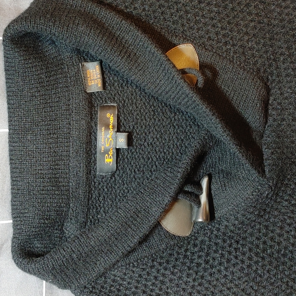 Ben Sherman shawl collar waffle knit sweater